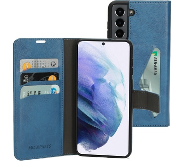 Mobiparts Classic Wallet Case Samsung Galaxy S21 Steel Blue