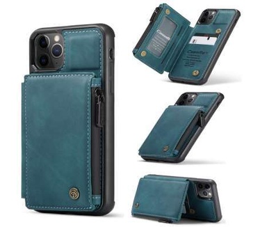 Caseme Apple iPhone 11 Pro Back Cover Wallet Case - Blauw