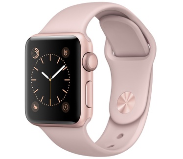 Apple Watch Series 1 (Sportbandje, 38mm) Rosé Goud (Roze)
