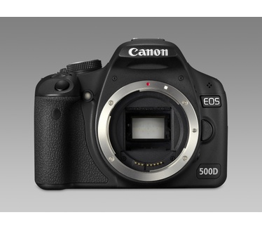 Canon EOS 500D + EF-S 18-55mm IS + SELPHY CP530 Printer Zwart
