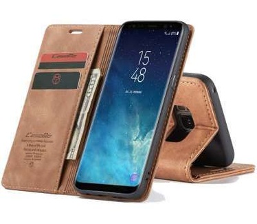 Caseme Samsung Galaxy S8 Plus Retro Wallet Case - Bruin