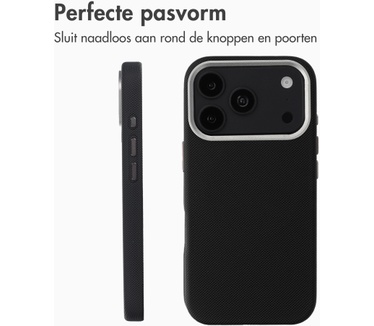 Accezz Mesh Backcover met MagSafe voor de Apple iPhone 17 Pro Max - Zwart