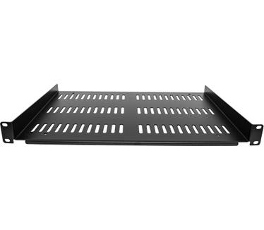 Startech.com 1U Rack Shelf - Universele Geventileerde 19 inch Server Rack Plank/Lade voor AV/Data/Netwerk Apparatuur – Cantilever/Uitkragende Ligger – Duurzaam Ontwerp – Max. 25kg - Diepte 30 cm (12”)