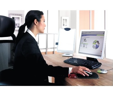 Kensington Duo Gel Polssteun Rood/Zwart