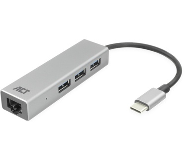 ACT AC7055 3-Port USB-C 3.1 (USB 3.0) Hub with Gigabit ethernet port