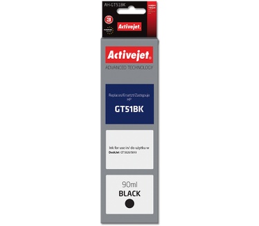 Activejet Activejet AH-GT51Bk inkt (vervanging HP GT51BK M0H57AE; Supreme; 90 ml; zwart)