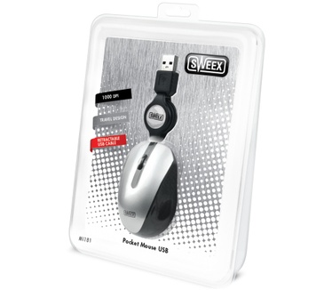 Sweex Pocket Mouse USB zilver