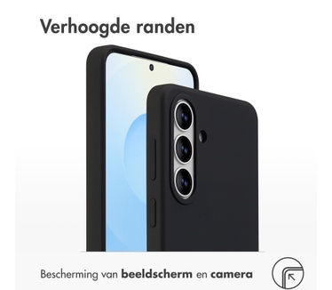 Accezz Liquid Silicone Backcover met MagSafe Samsung Galaxy S26 Plus - Zwart