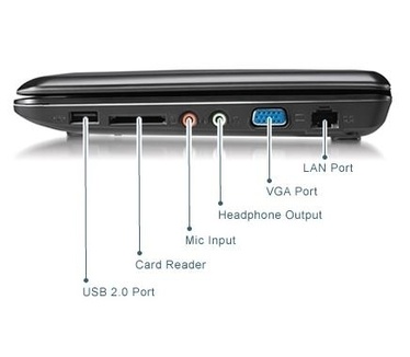 MSI U100-443BE Zwart