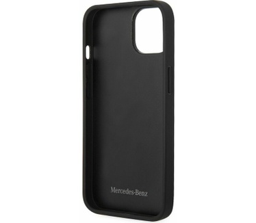 Mercedes-Benz Stars Leather Case - iPhone 14 Plus (6.7") - Zwart Zwart
