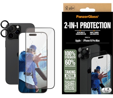 PanzerGlass PG 2-in-1 Bundle iPhone 16 6.9Inch Pro