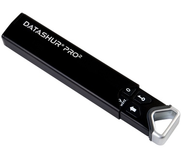 iStorage datAshur PRO2 8GB secure encrypted flash drive - IS-FL-DP2-256-8