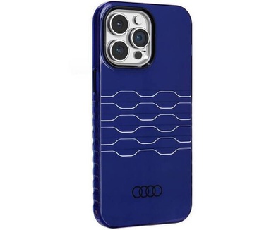 Audi IML Grille Back Case - Apple iPhone 14 Pro Max (6.7") Blauw Blauw