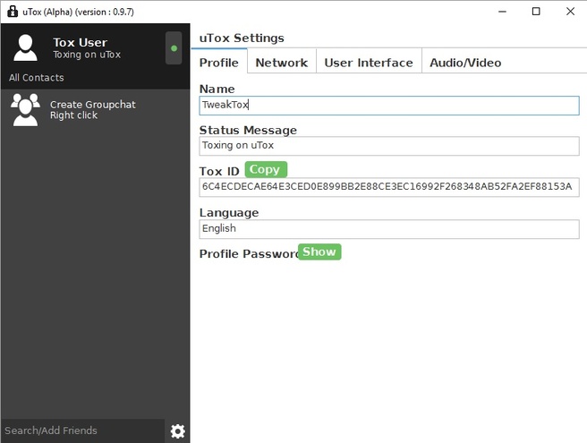 tox interface