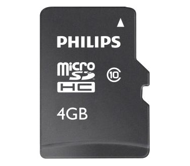 Philips Philips Micro SD card Class10 - 4GB