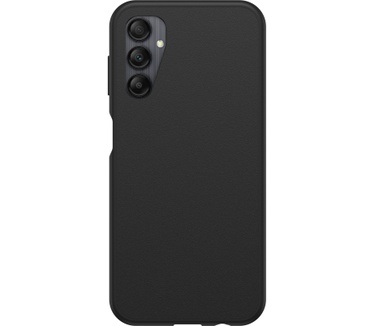 Otterbox OtterBox React-hoesje voor Galaxy A14, schokbestendig, valbestendig, ultradun, beschermende, getest volgens militaire standaard, Antimicrobieel, Zwart, Geen retailverpakking
