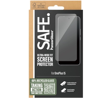 PanzerGlass SAFE. by PanzerGlass® Screen Protector OnePlus 15 | Ultra-Wide Fit