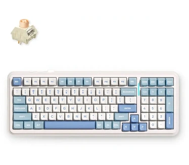 MCHOSE K99 V2 Wireless Gasket Mount Mechanical Keyboard Sky Blue