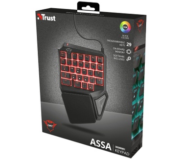 Trust GXT 888 Assa Single Handed Keyboard