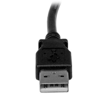 Startech.com 1 m USB 2.0 A naar linkshoekige B-kabel   M/M