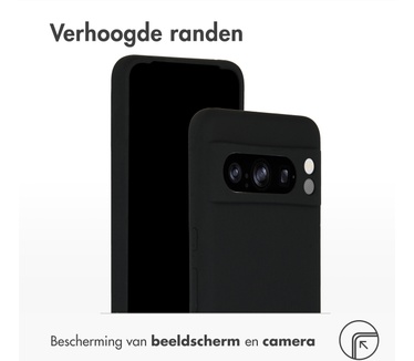 Accezz Liquid Silicone Backcover Google Pixel 8 Pro - Zwart