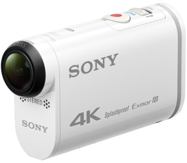Sony X1000V 4K Action Cam met Wi-Fi en GPS + Live-View-afstandsbedieningsset Wit