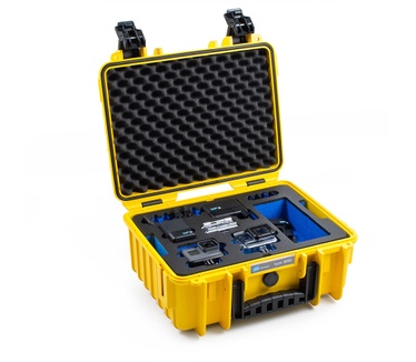 B+W B&W outdoor.cases type 3000 with GoPro Hero 5 / 6 / 7 Inlay - The Original Geel