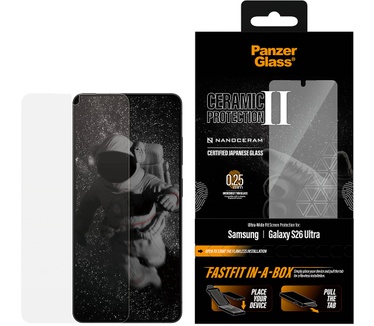 PanzerGlass PanzerGlass® Ceramic Screen Protector Samsung Galaxy S26 Ultra | Ultra-Wide Fit w. FASTFIT IN-A-BOX