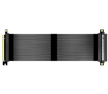 Akasa RISER BLACK X3, Premium PCIe 3.0 x 16 Riser cable,30CM. Aansluiting 1: 180° PCIe 3.0 x16 Female, Aansluiting 2: 180° PCIe 3.0 x16 Male. Kleur van het product: Zwart Zwart