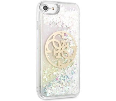 Guess Liquid Glitter Circle Hard Case iPhone 6/6S/7/8 (4.7") Roze  Roze