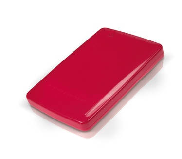 Conceptronic 2,5" Harddisk Box Mini Red 500GB Rood