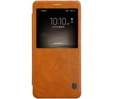 Nillkin Qin S-View Slim Book Case voor Huawei Mate 9 - Bruin Bruin