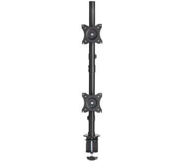 Tripp-Lite Dual Vertical Flat-Screen Desk Stand / Clamp Mount for 15 to 27 Flat-Screen Displays