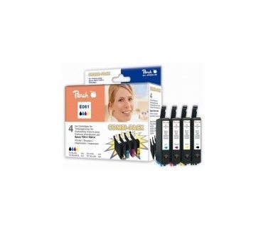 Peach Ink Cartridge Combi Pack E061 Epson T0611/T0614 colour