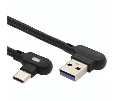 Allteq USB C naar USB A kabel - Zwart