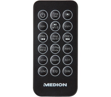 Medion LIFE E66566 Onderbouw Radio met stereo CD-speler, PLL-UKW-radio, AUX, RDS, 64 zendergeheugens