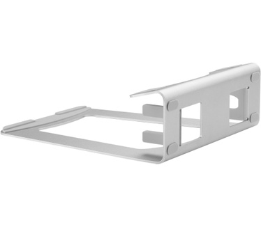 Startech.com Laptopstandaard 2-in-1 Laptopverhoger / Verticale Laptopsteun Ideaal voor Ultrabooks & MacBook Pro/Air Ergonomische Laptophouder met Ideale Kijkhoek Zilver, Aluminum