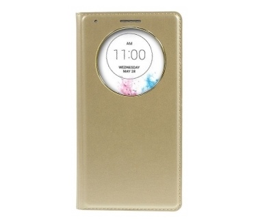 qMust Window Cover voor de LG G3 View Circle - Gold
