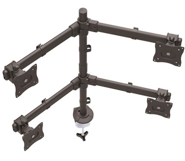 Startech.com Monitorarm voor 4 schermen verstelbaar stevig stalen frame
