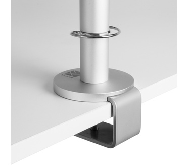 R-Go Tools Caparo 3 Monitorarm, mechanische veer, 2-9 kg, zilver