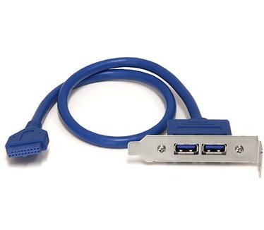 Startech.com 2-poort USB 3.0 A Vrouwelijke Low-Profile Adapter Slotplaatje