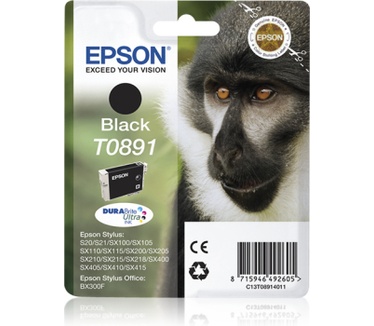 Epson Singlepack Black T0891 DURABrite Ultra Ink