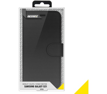 Accezz Wallet Softcase Bookcase Samsung Galaxy S21 - Zwart (Galaxy S21) Zwart