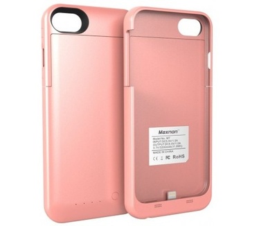 Maxnon Apple iPhone 7 Extended Battery Case - 3200mAh - Rose Gold