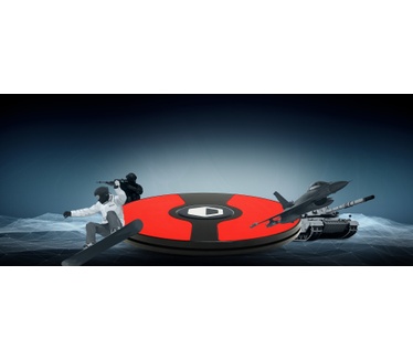 3dRudder 3DRV5 Rood, Zwart