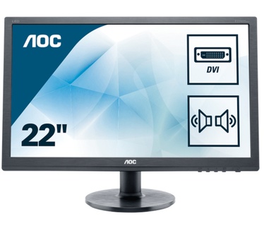 AOC E2260SWDAN Zwart