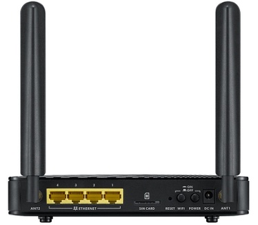 ZyXEL LTE Router, 4x 10/100Mbps LAN, 300Mbps WiFi 802.11n 2x2, Router/Bridge mode, WiFi button, detachable antennas