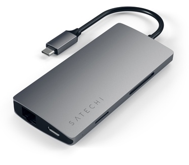Satechi Type-C Multi-Port Adapter 4K with Ethernet V2 Spacegrijs
