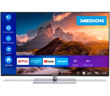 Medion LIFE X16529 QLED Smart TV | 163,9 cm (65 inch) Ultra HD Display | HDR | Dolby Vision | Micro Dimming| MEMC | PVR ready | Netflix | Amazon Prime Video | Bluetooth | DTS Sound | Dolby Atmos |HD Triple Tuner | CI+