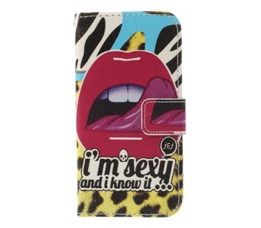 Kees Portemonnee Hoesje Galaxy S5 Mini - Sexy Lip